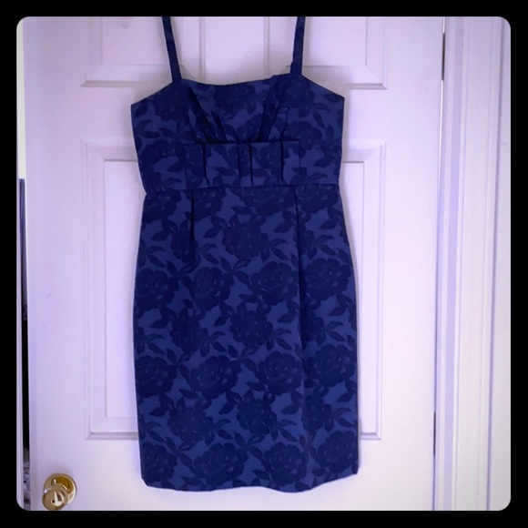 barely worn BCBG formal navy blue dress - Picture 1 of 3